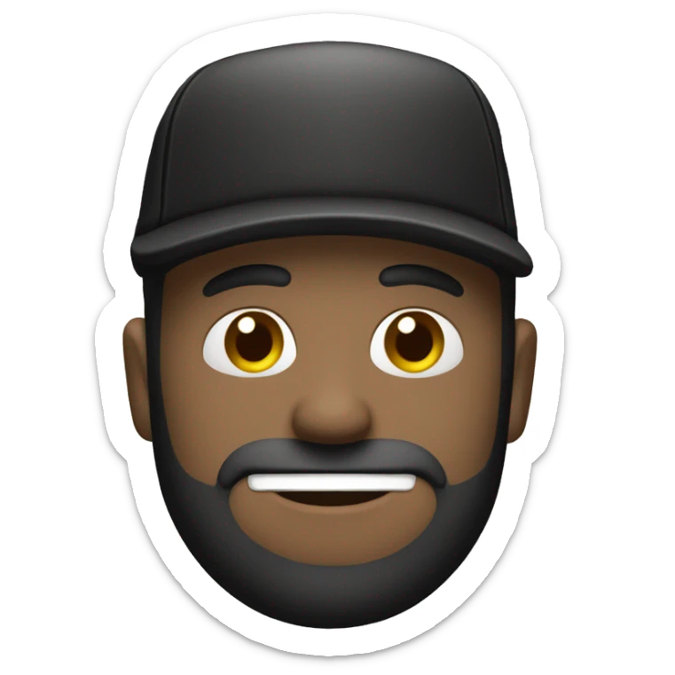 Hombre con antifaz y gorro negro con camisa a rayas blancas y negras  sticker