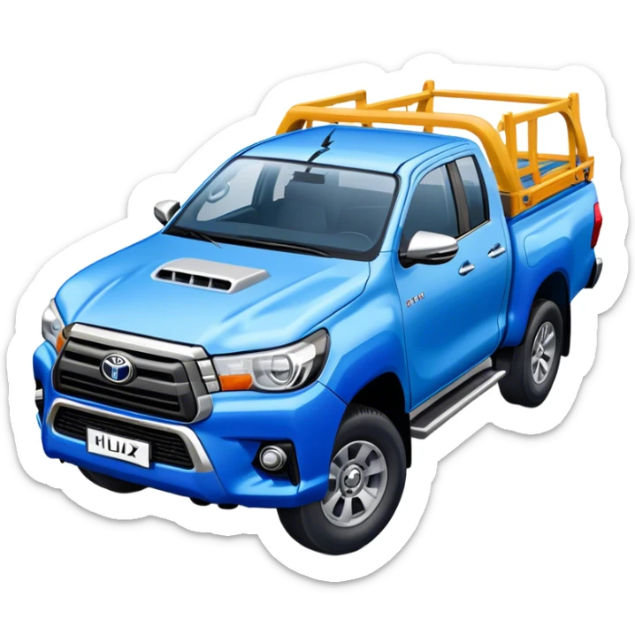 Toyota Hilux - Toyota (Model Year: 2021) (Iconic colour: Blue) sticker