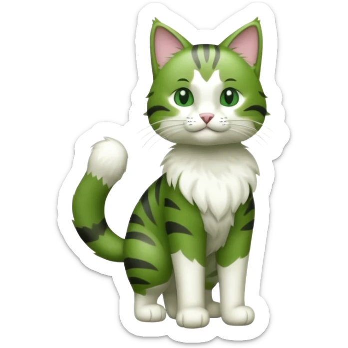 Floragato (full body) sticker