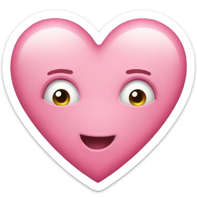 pink heart sticker