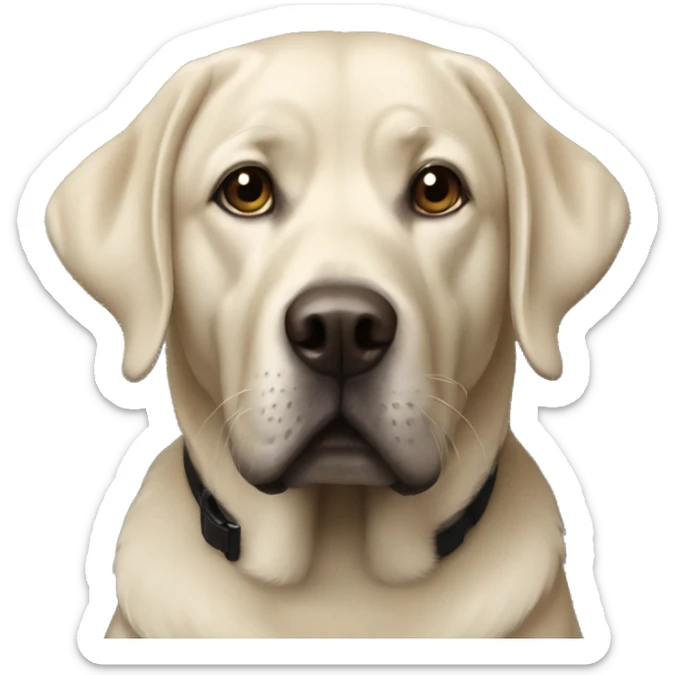 Black lab sticker