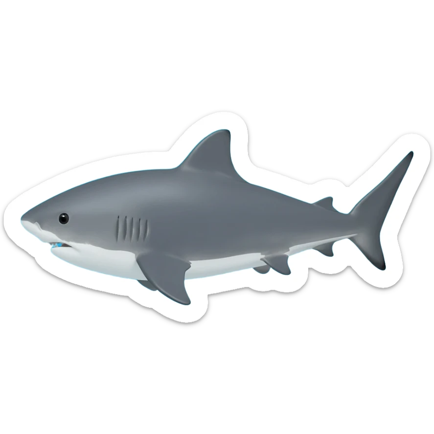 Tiger shark sticker