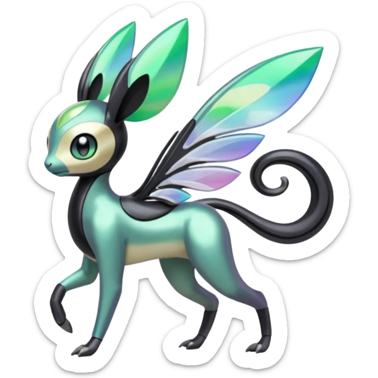 Meloetta-Inteleon-Gabite-Pokémon-Fakémon-fusion-hybrid-creature sticker