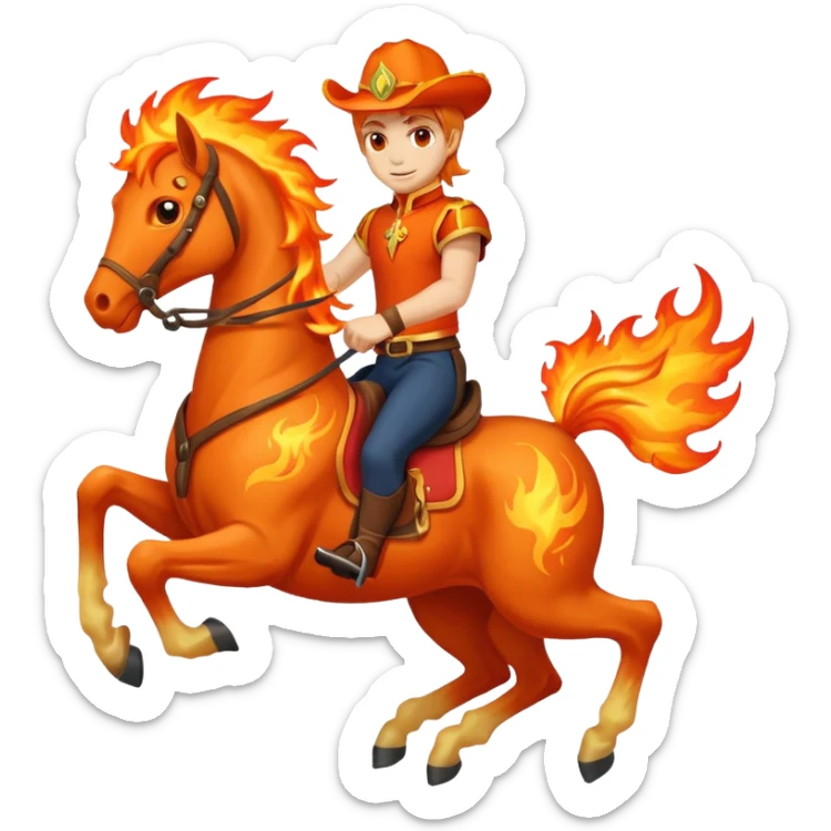 fire rider sticker