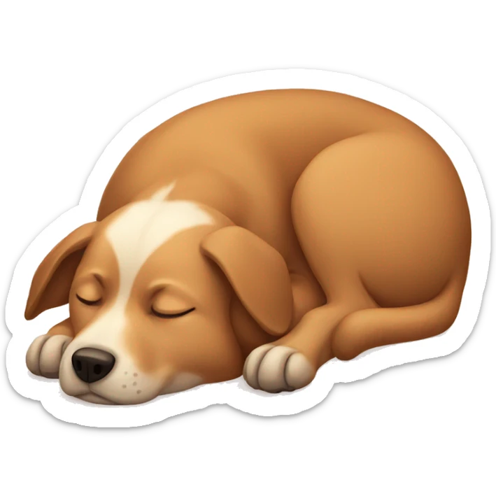 Dog sleeping  sticker