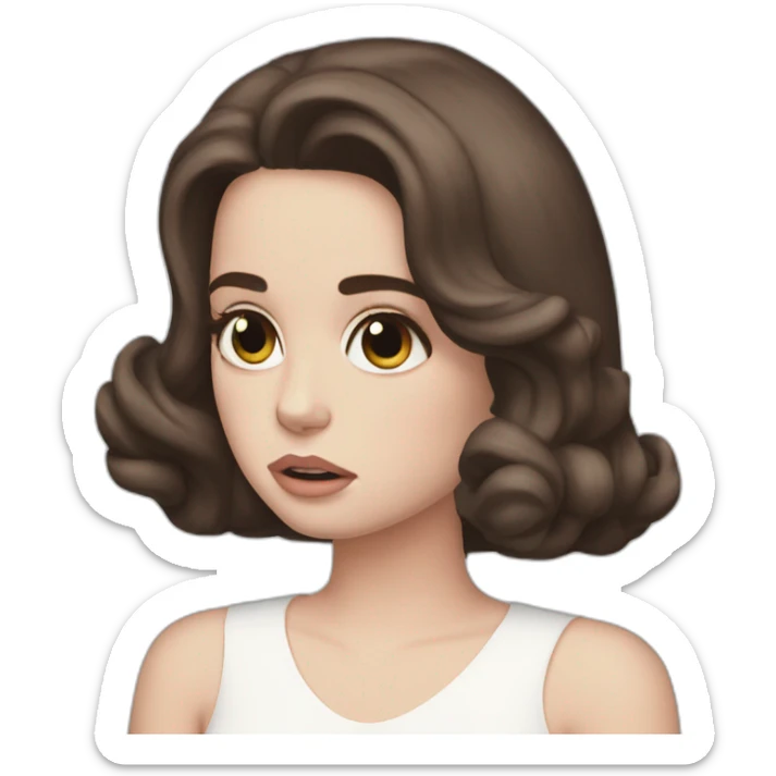 Lana del rey crying sticker
