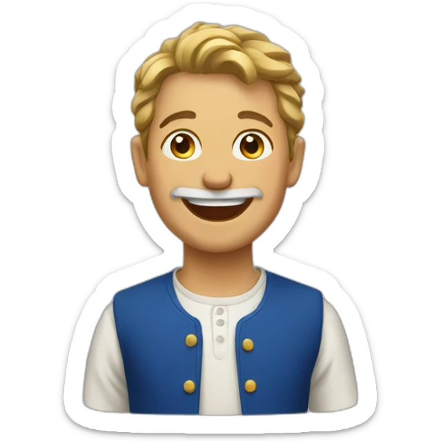 happy french sticker