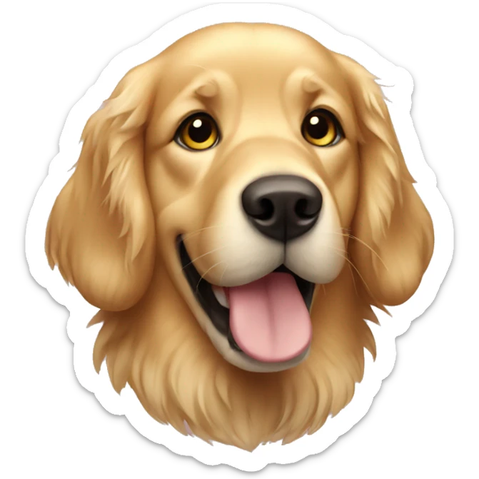 Golden retriever sticker