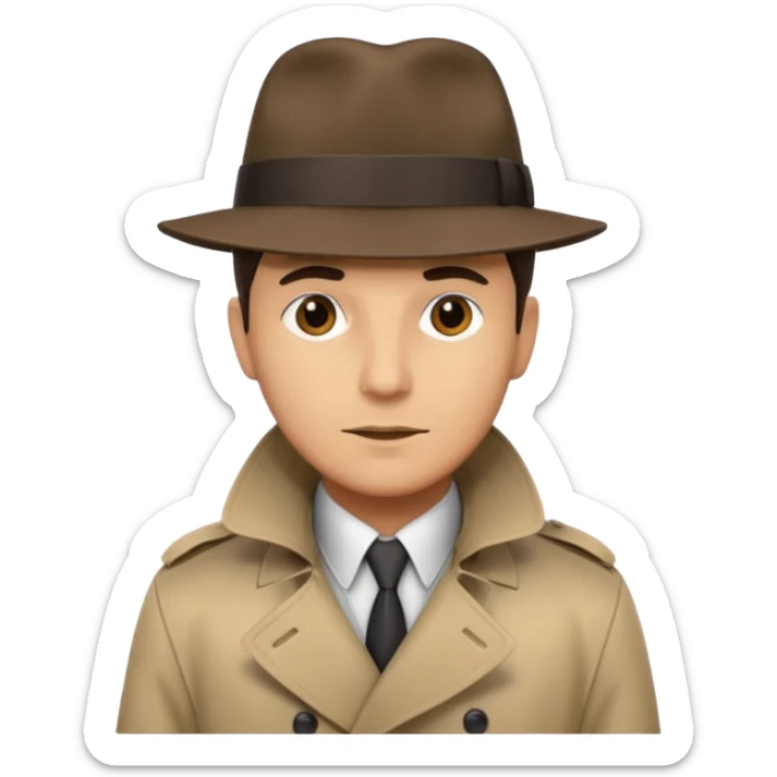 detective, latin sticker