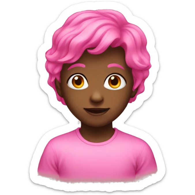 Pink kids sticker