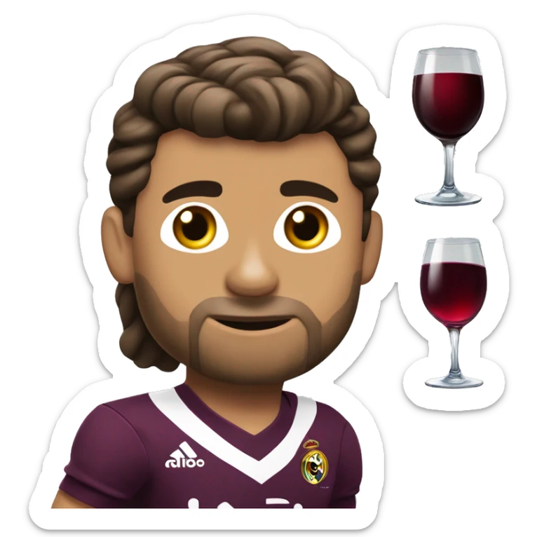 Critiano Ronaldo con camisa de la vinotino señalndo acia arriba sticker