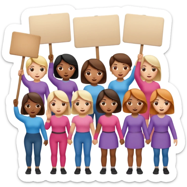 droit des femmes manifestation sticker