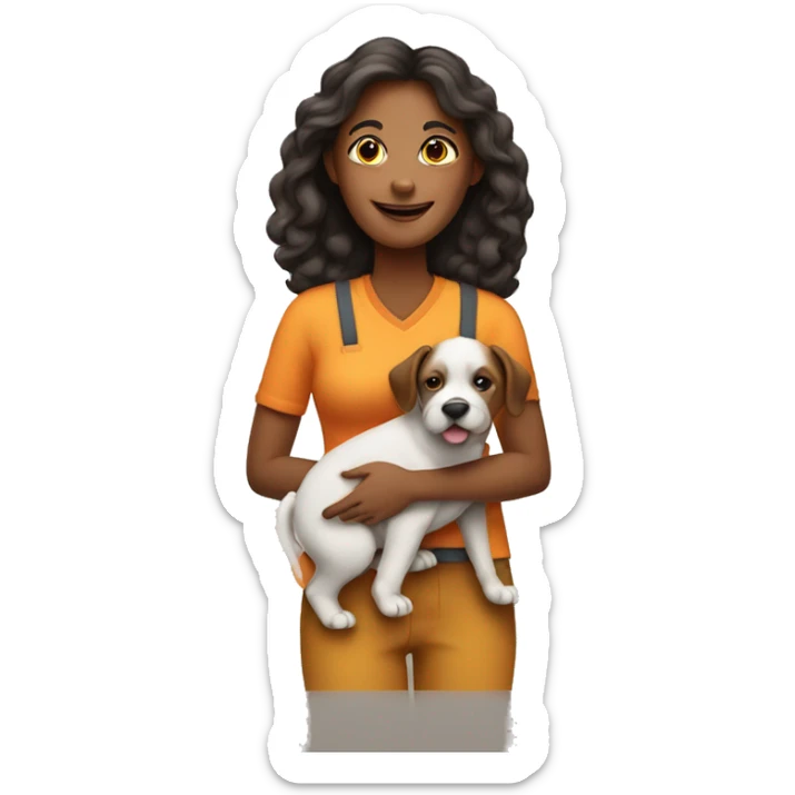 mom with 2 kids and a dog and a full time job sticker