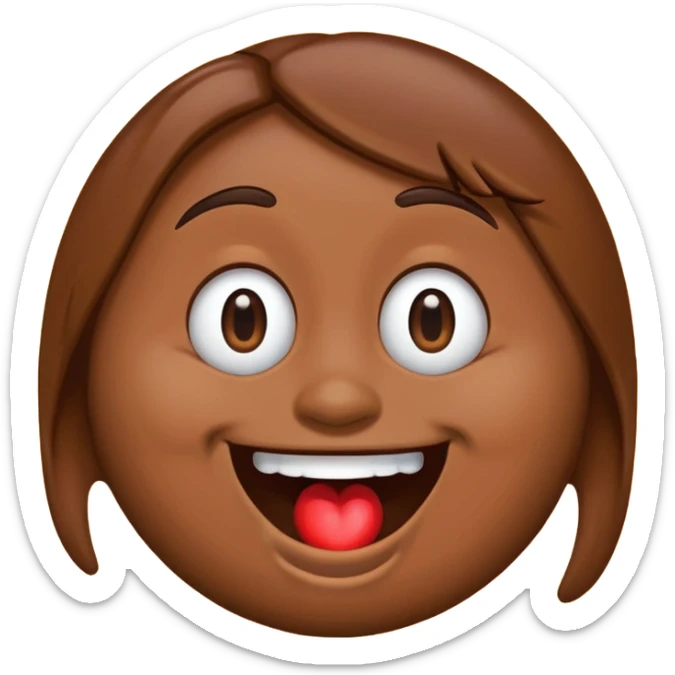 m&m laughing out loud with tears coming out of eyes sticker