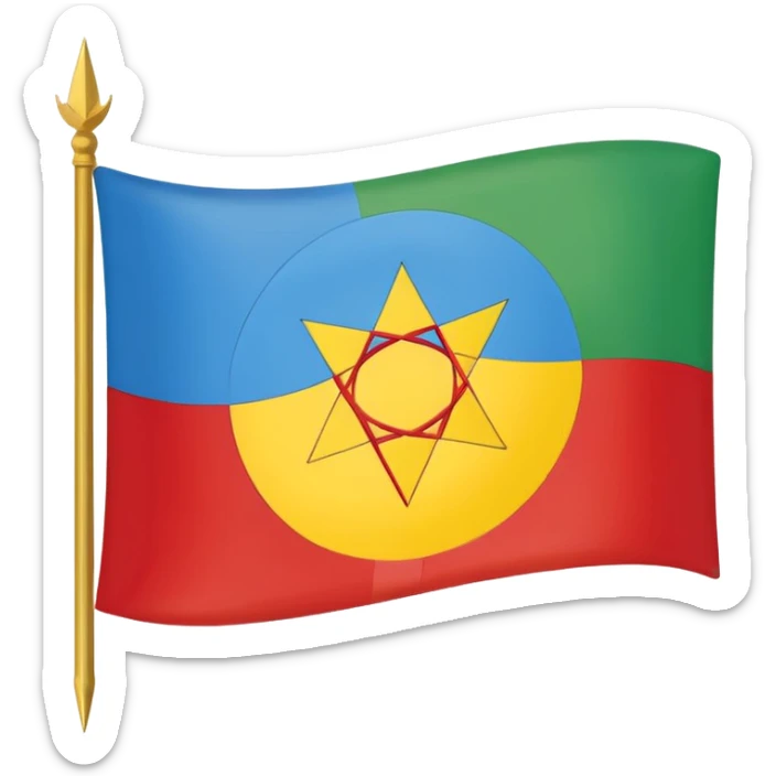 Can you make an emoji of the Amazigh flag sticker