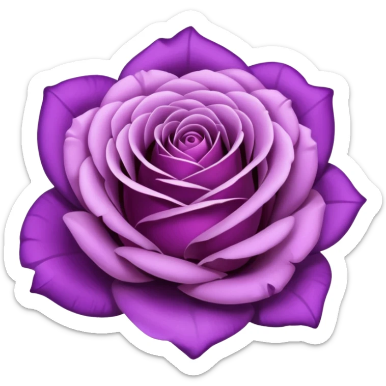 purple roses sticker