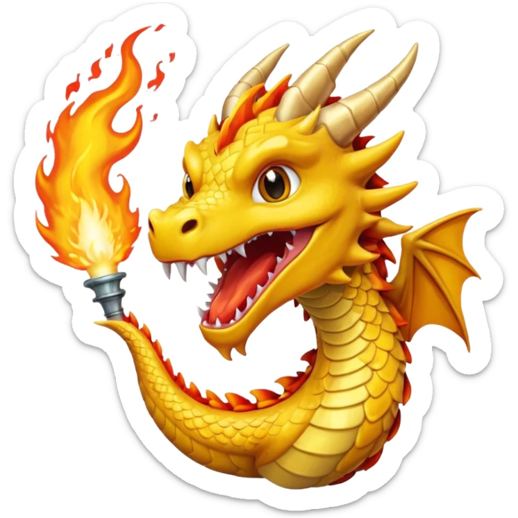 Slick dragon mixed cananoli dragon =yellow color:col <biner fire birsting mouth /ring tips Z realistic ‘’.”.3.0e% sticker