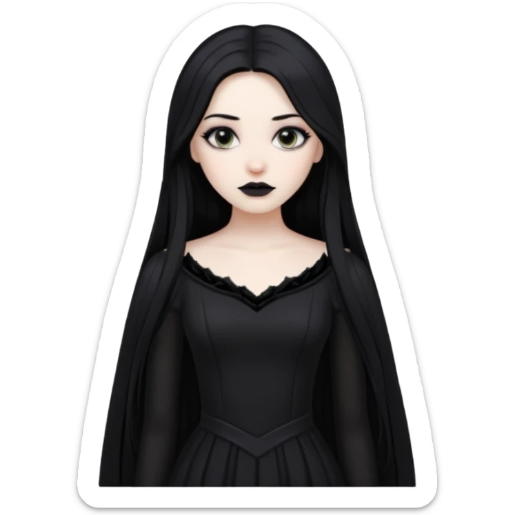 gothic woman sticker