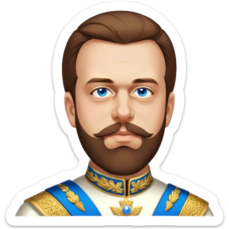 Tzar Alexander III Russia  sticker