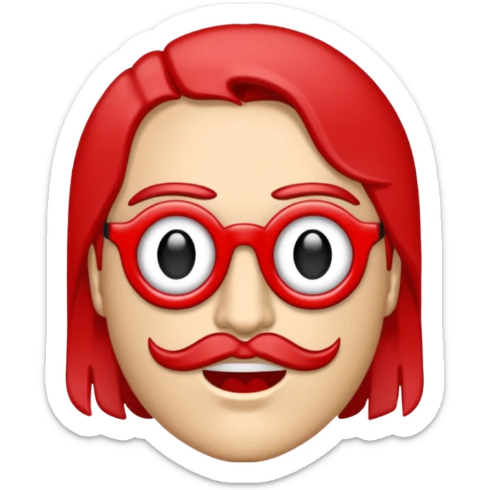 Greggpoppedyabxtch emoji but the G as the Gucci logo sticker