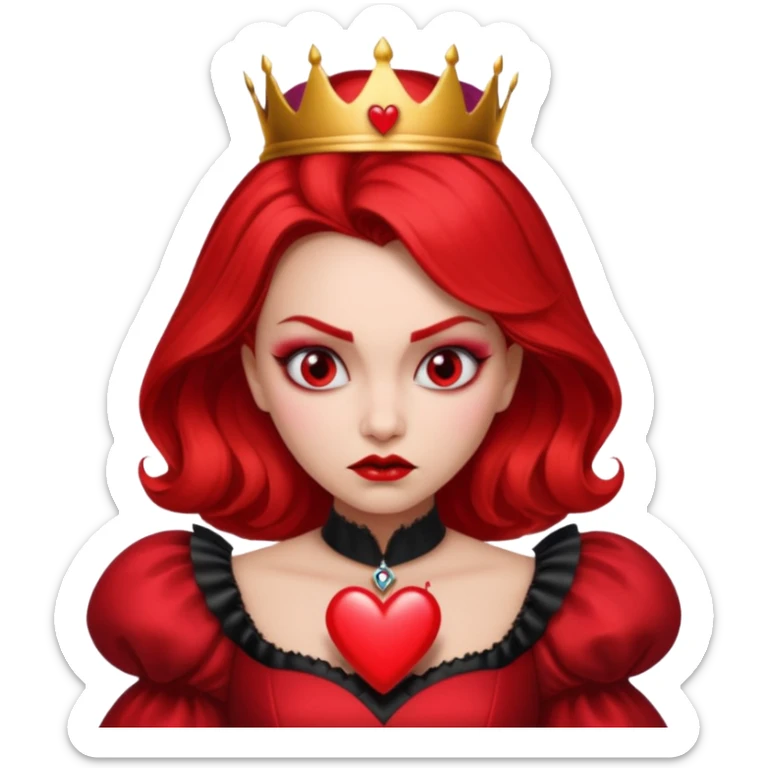 Red Queen from Alice in Wonderland movie sticker