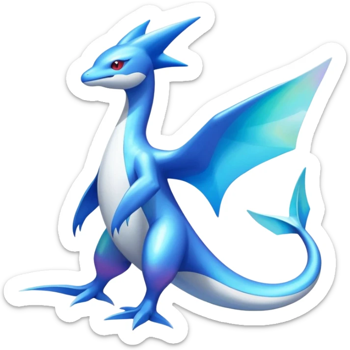 Shiny Latias-Salamence-Latios-Fakémon-hybrid-creature (full body)  sticker