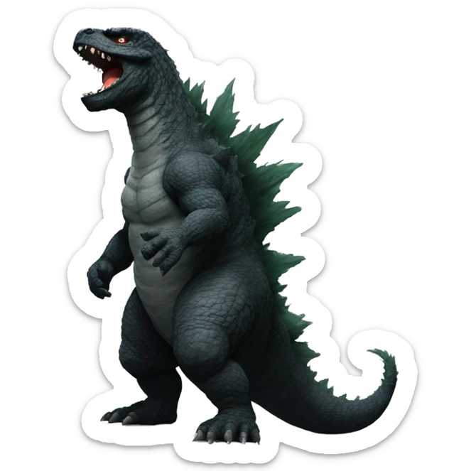 godzilla sticker