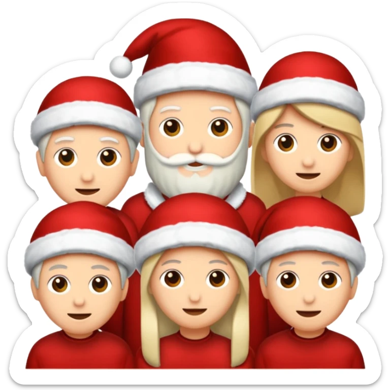 üzerinde kürek çeken kızların süs olarak asılı olduğu yılbaşı ağacı sticker