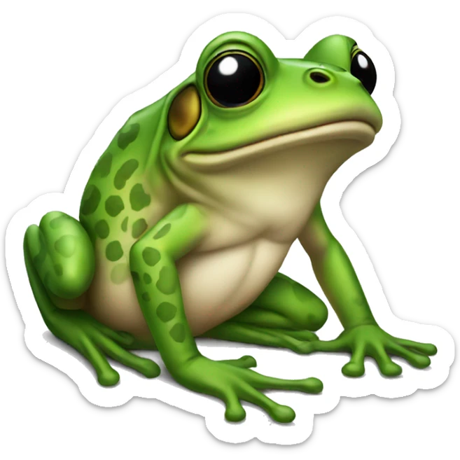 frog with tattoo sticker