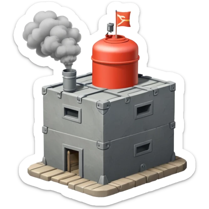 Emojis to fit in with the game hell let loose - garrisons, outposts, smoke, tanks, supply drops, airheads sticker