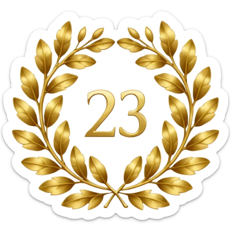 The number that took 23nd place was decorated with an imperial laurel wreath sticker