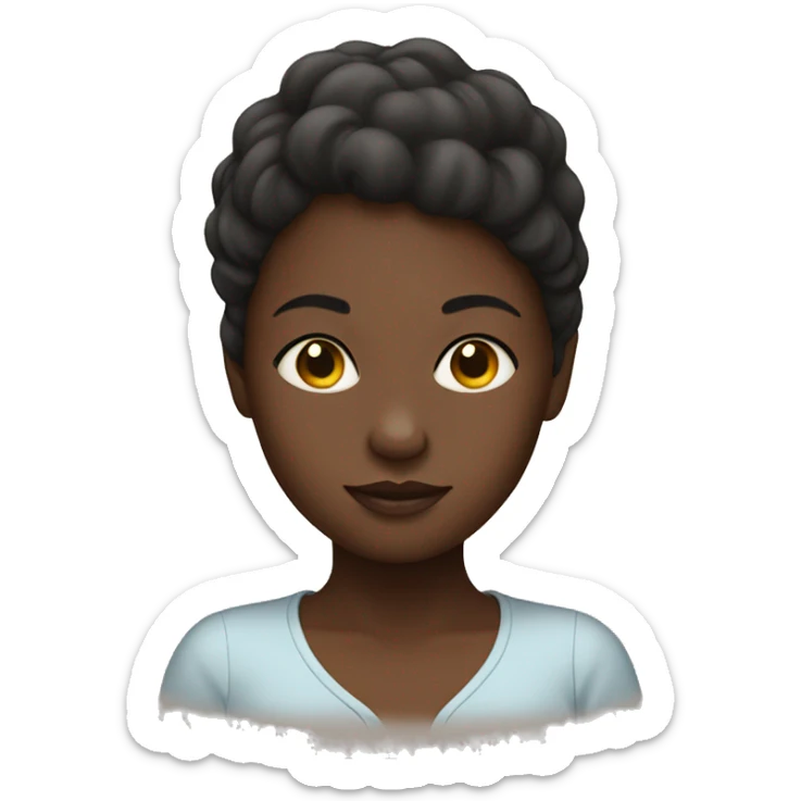White woman with black baby sticker