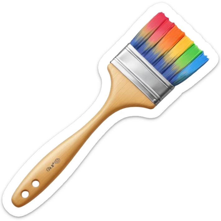 Paint brush emoji sticker