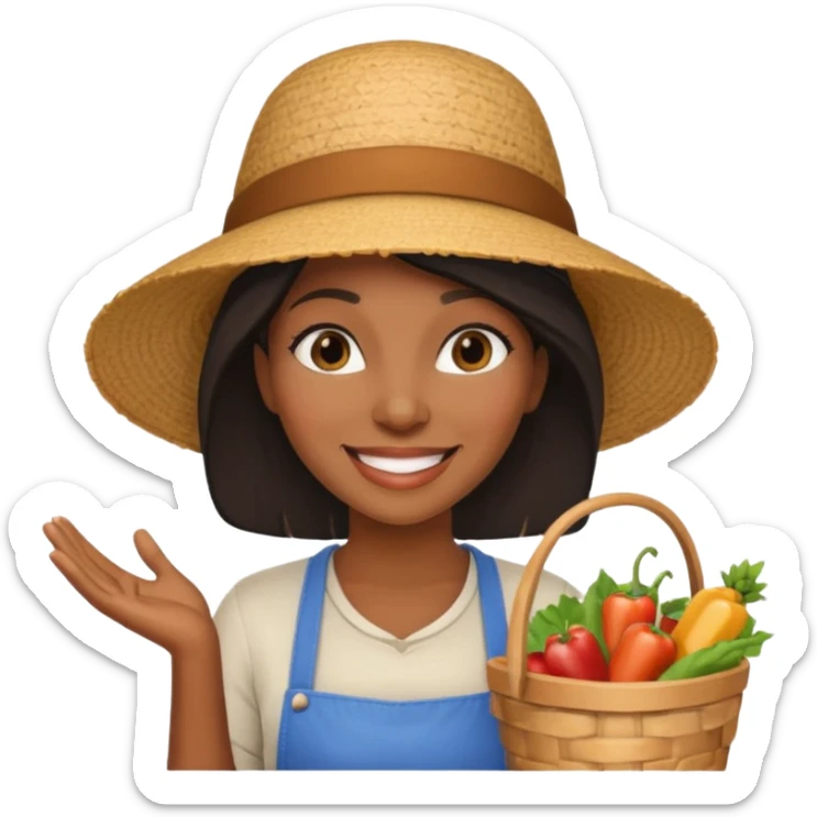 Street Food Shopper black woman  sticker