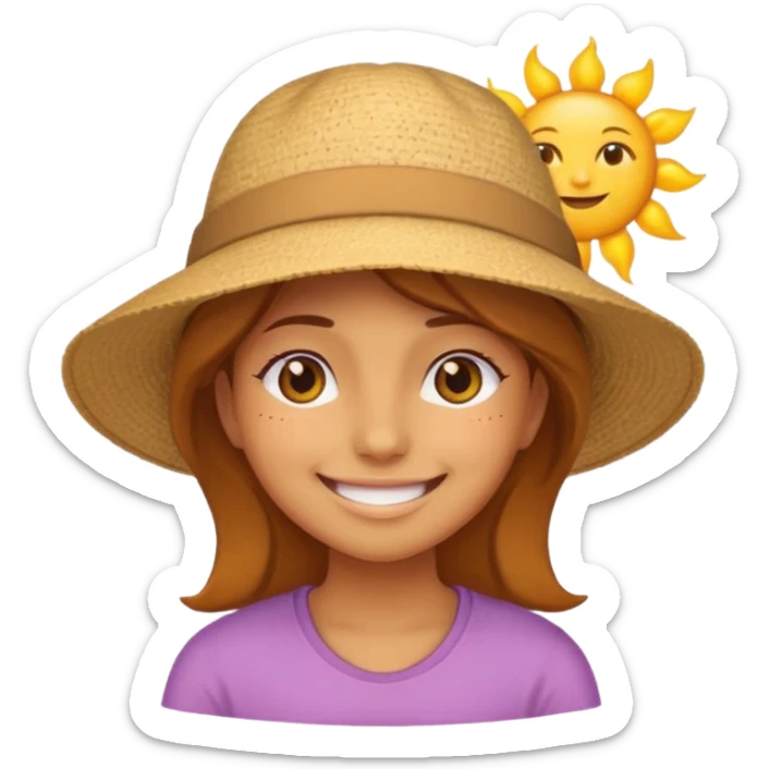 girl, sun is blazing, rest is boring emoji 18.1 sticker