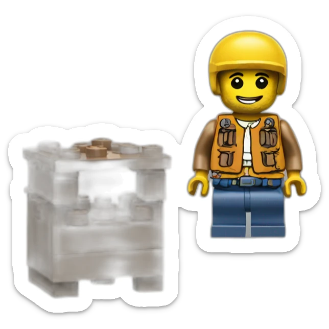 Personnage LEGO sticker
