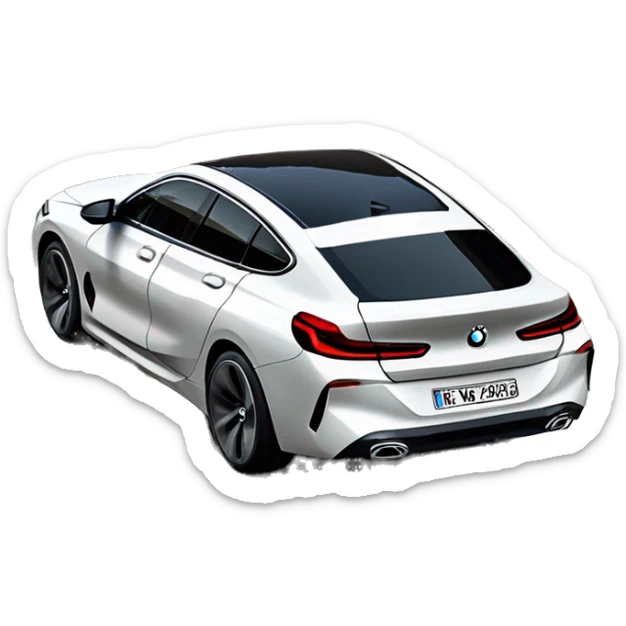 bmw 2025 430i x drive gran coupe. white exterior. red and black leather interior. shadowline package. m sport package sticker