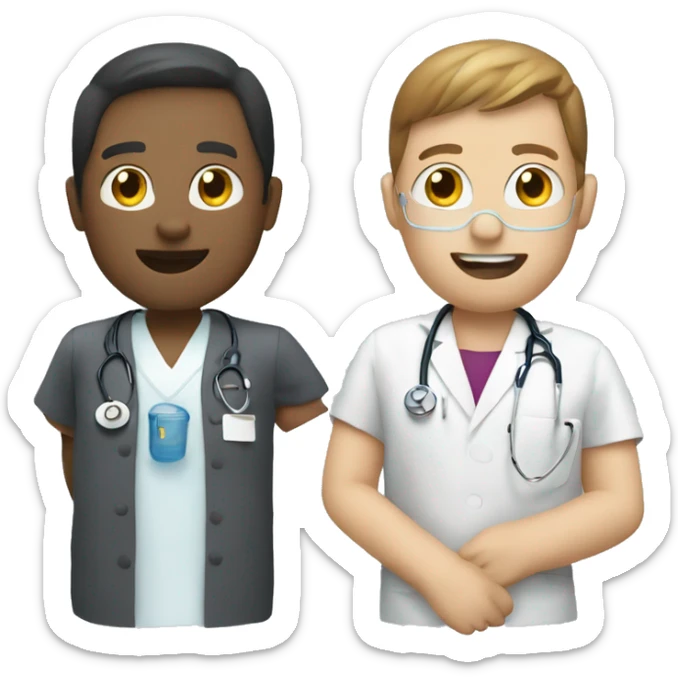 ai healthcare chat similar to how meta's icon looks sticker