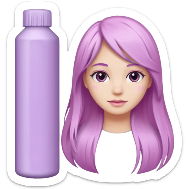 two tubes of pastel hair dye, one pink and one lilac sticker