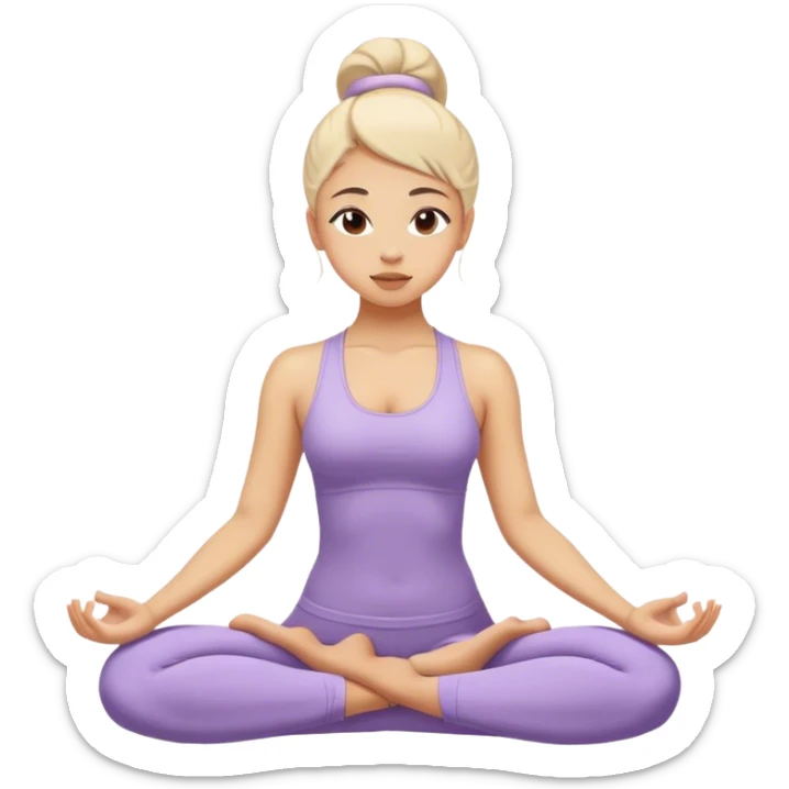 yoga girl sticker