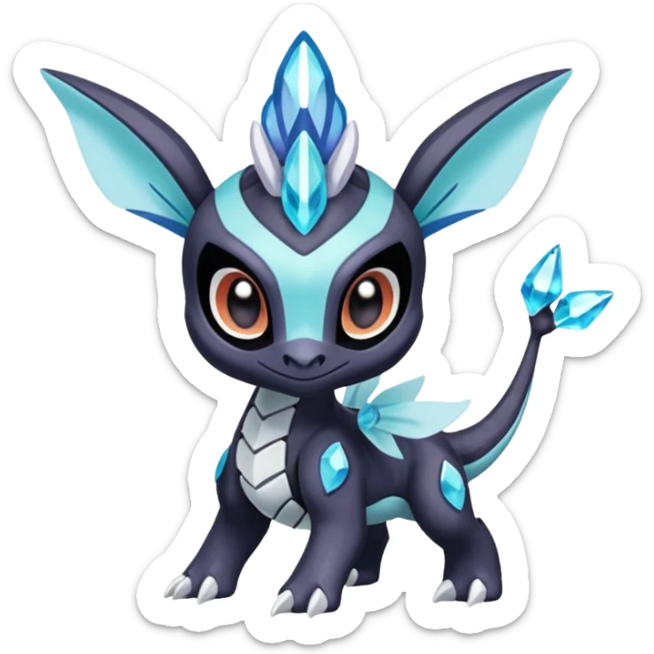 Meloetta-Kyurem-Spyro-Toothless-Stitch-Pokémon-Fakémon-creature-hybrid sticker