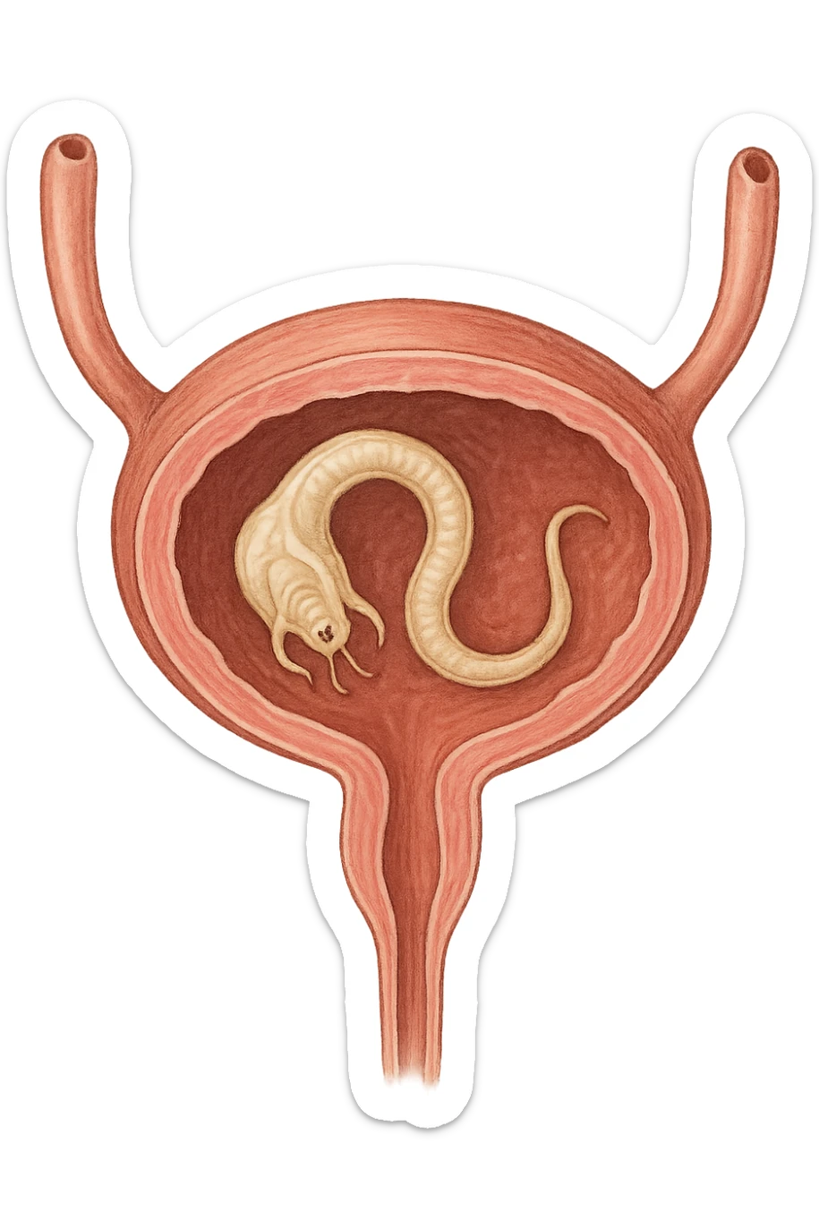 parassita nella vescica sticker