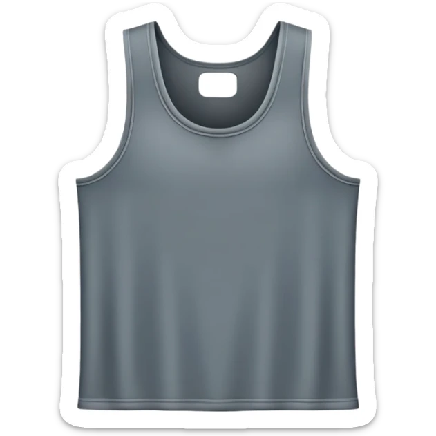 Tank Top in Slate Gray, width and height of tank top must be equal sticker