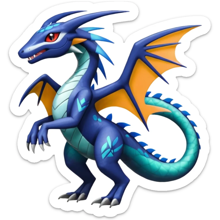 Meloetta-Salandit-Dialga-Pokémon-Fakémon-fusion-hybrid-creature sticker