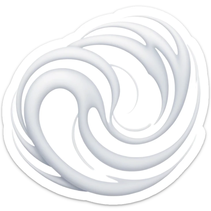 Masculine form made of gentle white flowing energy waves, subtle ethereal silhouette, no color, minimalist abstract design sticker