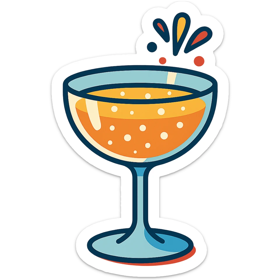 champagne sticker