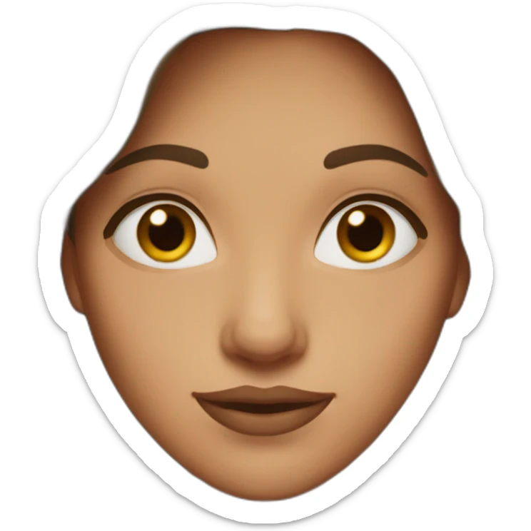 so busi woman with hazel eyes and brown hair sticker
