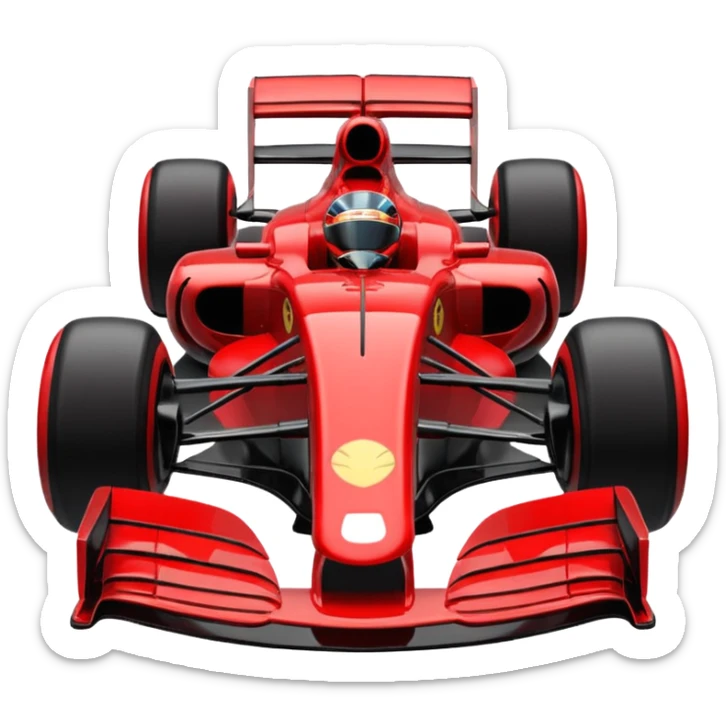 Irl f1 icon real one black and red letters F1 sticker