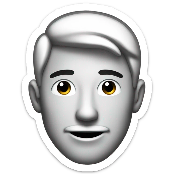 Smiling face emoji icon in black outline form only. No inner fill color sticker