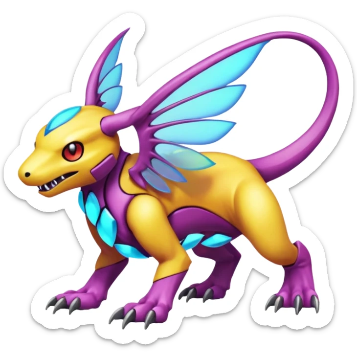 Fakémon-Pokémon-Spectrobes-Digimon-animal-fantasy-hybrid-creature  sticker